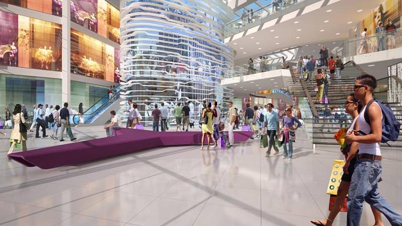 Mall of Scandinavia, Stockholm, Švédsko – projekt největšího nákupního centra ve Skandinávii