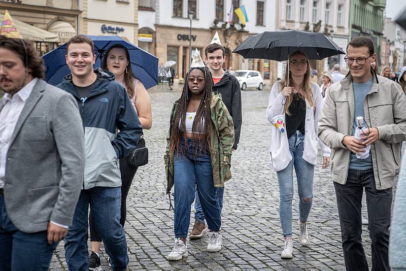 Majálesový průvod studentů UP v Olomouci. 25. května 2022