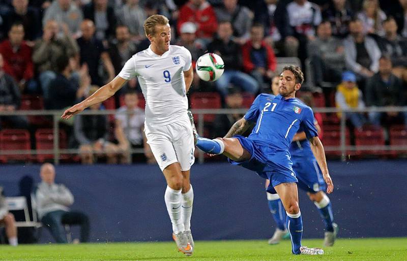 Anglie proti Itáli. Euro U21 na Andrově stadionu v Olomouci