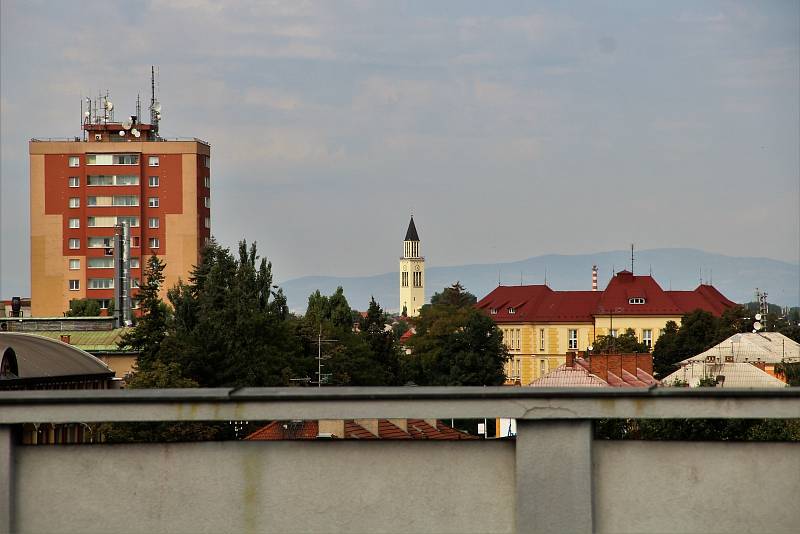 Výhled ze střechy Hotelového domu Olomouc, 11. 9. 2021