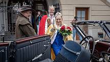 Korunovace krále a královny olomouckého majálesu - Kristýna Coufalová a Jan Tománek,  25. května 2022