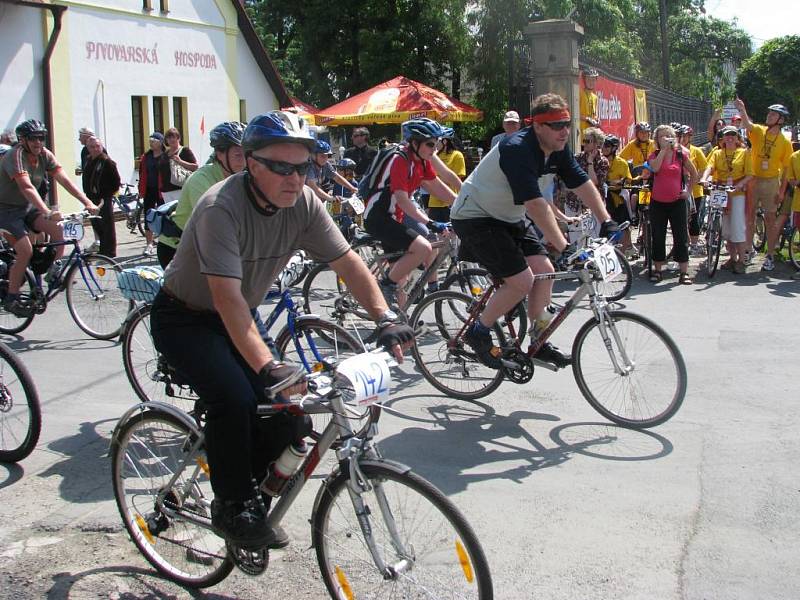 Cyklistický závod Pomoravím, start a cíl v litovelském pivovaru 