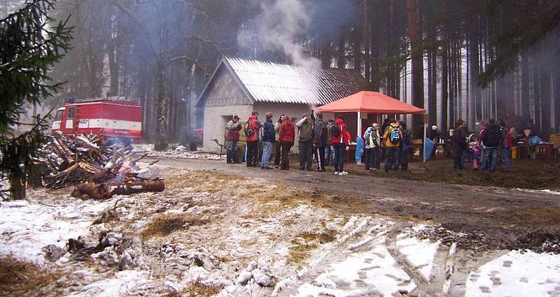 Silvestr na Kamenné boudě u Velkého Újezda 