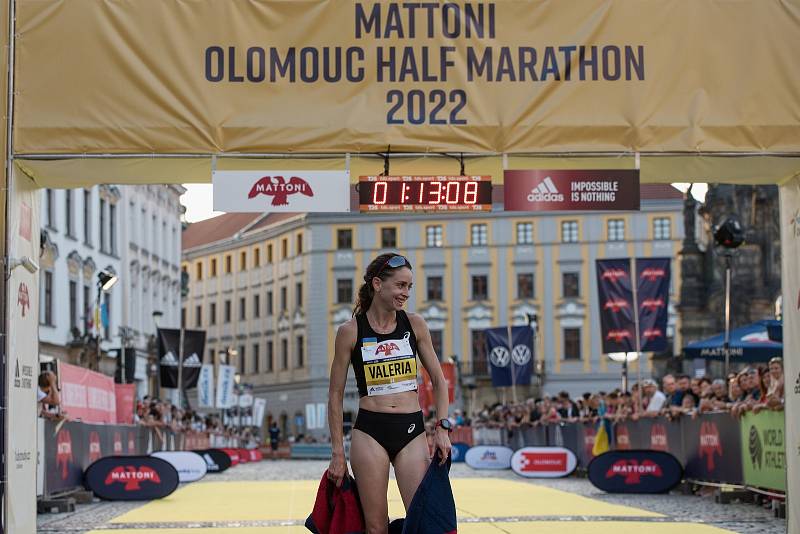 Mattoni 1/2Maraton Olomouc 2022. Vítězka Valerija Zinenková z Ukrajiny