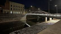 Nový most Václava Rendera v Olomouci a náplavka, 20. září 2022