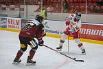 Utkání hokejové extraligy mezi HC Olomouc a HC Sparta Praha (4:0).