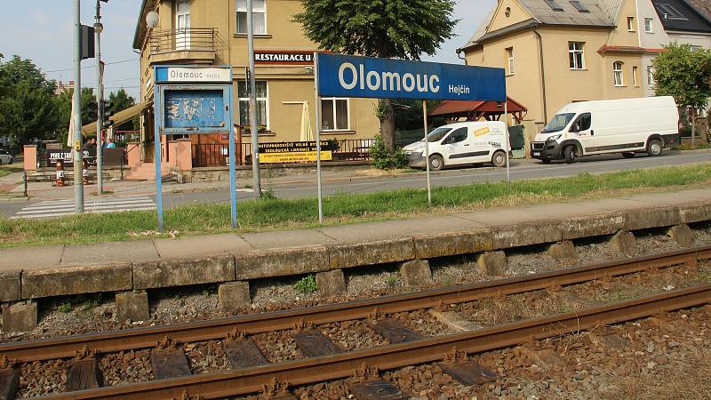 Železniční zastávka Olomouc-Hejčín, 13. září 2021