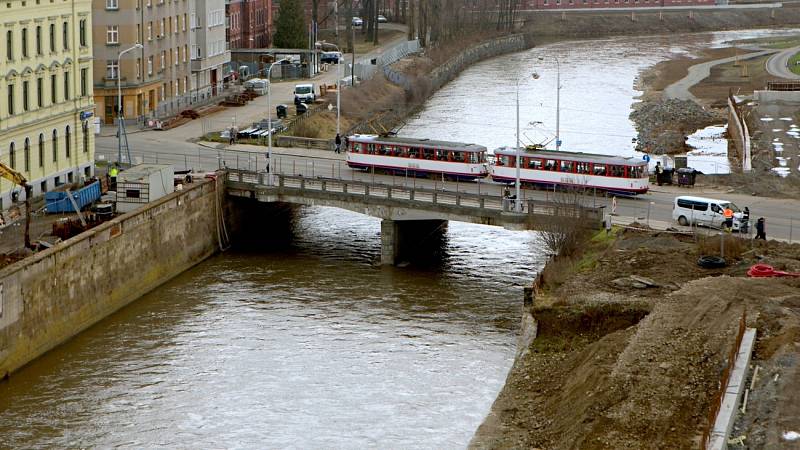 Most na Masarykově třídě v Olomouci