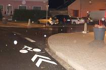 Nehoda opilého řidiče na náměstí Osvobození v Horce nad Moravou, 17.listopadu 2025