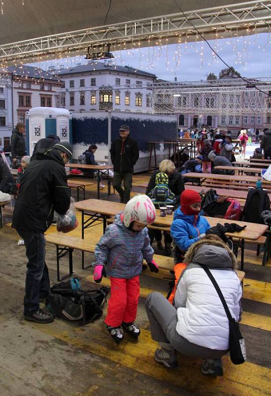 Kluziště na Dolním náměstí v Olomouci