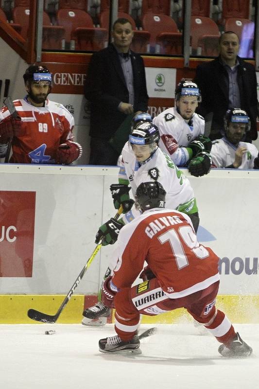 Olomoučtí hokejisté v utkání 11. kola extraligy přivítali Mladou Boleslav