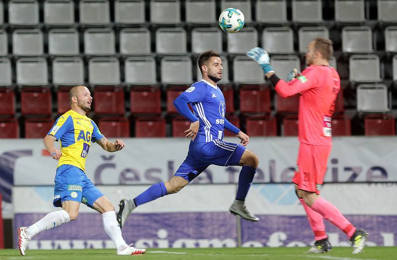 Sigma porazila Teplice 1:0.Tomáš Vondrášek, Martin Hála a Jakub Diviš