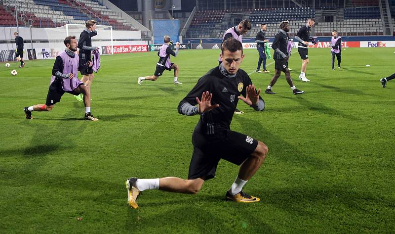 Trénink FC Kodaň na Andrově stadionu v Olomouci