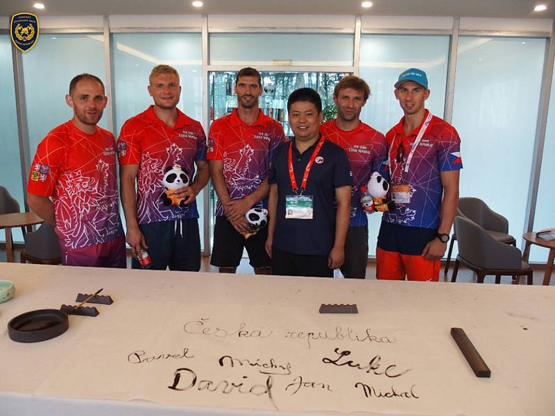 Čeští reprezentanti na The World Police and Fire Games v Číně, srpen 2019