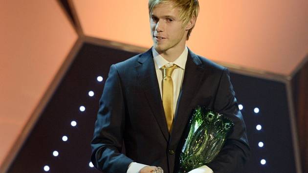 Tomáš Kalas získal 4. února v Praze cenu Talent roku v anketě Fotbalista roku 2012