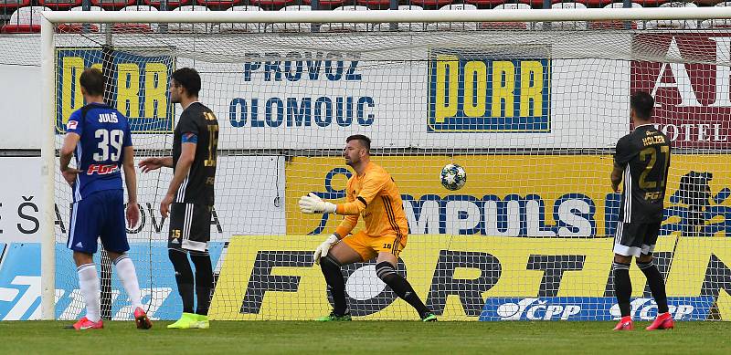 Utkání 28. kola první fotbalové ligy: SK Sigma Olomouc - FC Baník Ostrava, 7. června 2020 v Olomouci.