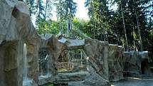 Stavba pavilonu levhartů v olomoucké zoo