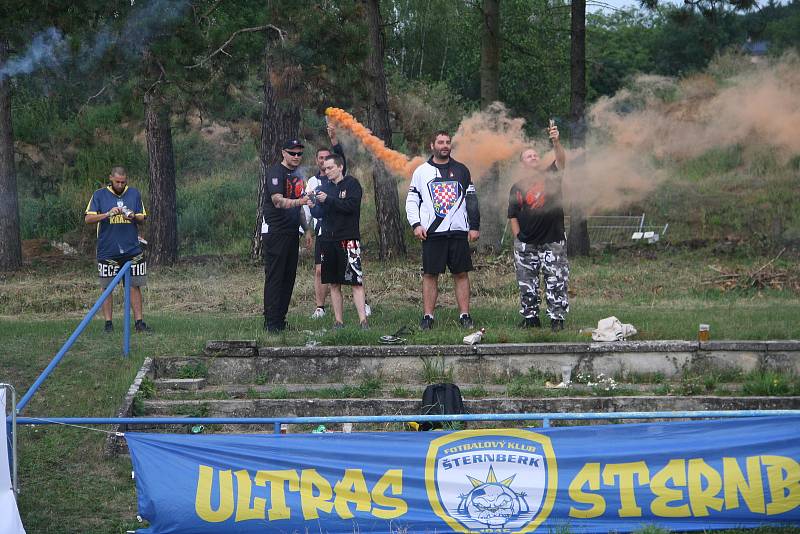 Fotografie z utkání 1. kola divize E mezi celky FK Šternberk a 1. HFK Olomouc