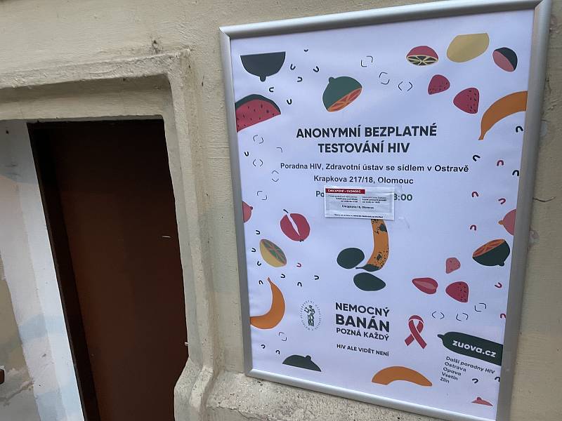 V Olomouci v Krapkově ulici otevřela poradna HIV/AIDS. Vyšetření je anonymní a bezplatné. 8. listopadu 2021