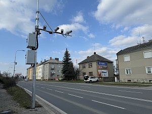 V Přerovské ulici v Olomouci bude spuštěn nový radar od 1. dubna. Snímek z března 2024