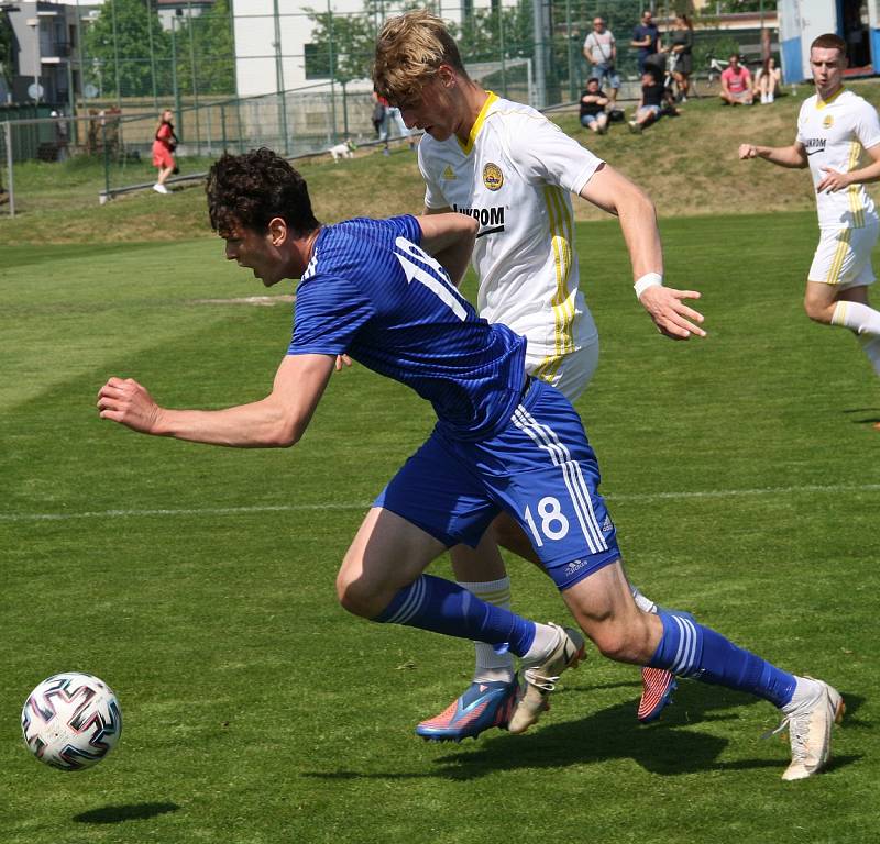 Fotografie ze zápasu 28. kola MSFL mezi celky SK Sigma Olomouc B a FC Fastav Zlín B (2:1)