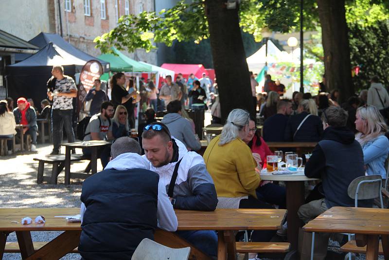 Festival plný netradičních pokrmů Extreme food festival v areálu Letního kina v Olomouci.