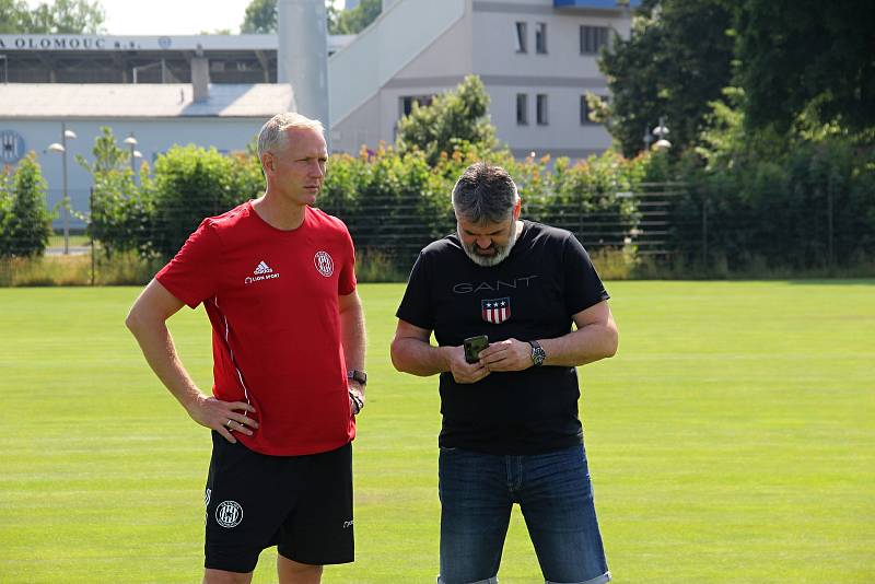 Fotbalová Sigma Olomouc zahájila přípravu na novou sezonu.Václav Jílek, Ladislav Minář