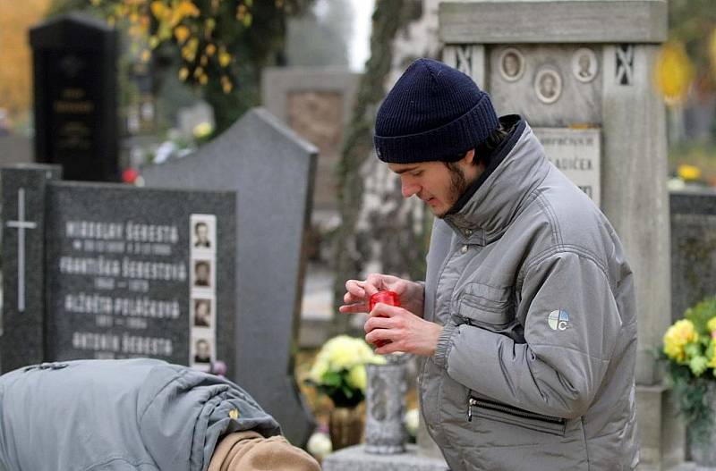 Dušičky na centrálním hřbitově v Olomouci 