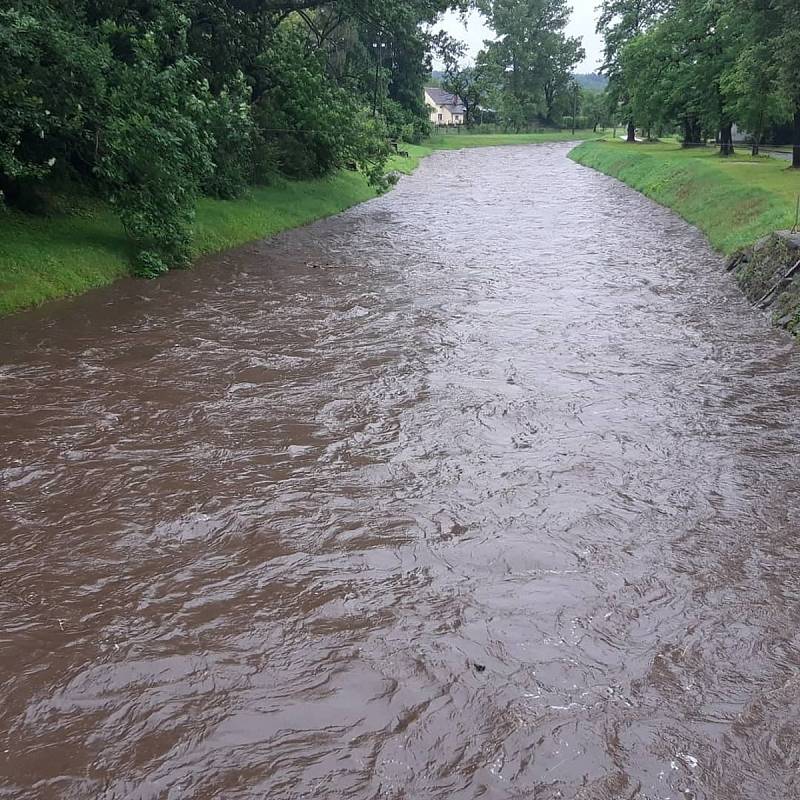 Vidnavka a Černý potok ve Velké Kraši na Jesenicku - 20. 6. 2020