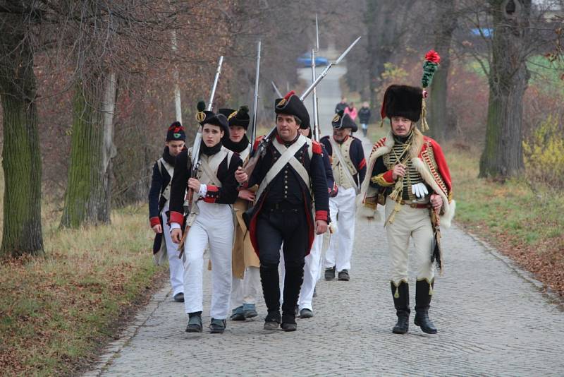 Příznivci vojenské historie se v sobotu představili v Náměšti na Hané na akci Před bitvou u Slavkova.