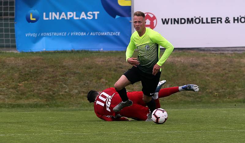 Fotbal za plotem.Přípravné utkání SK Prostějov - SK Sigma Olomouc.