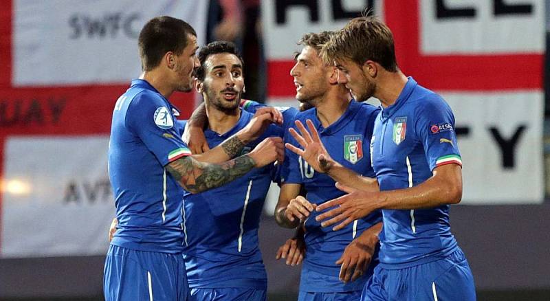 Gólová radost Italů. Euro U21 na Andrově stadionu v Olomouci