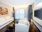 Apartmá kategorie Junior suite v olomouckém NH hotelu, kde se už podruhé ubytuje prezident Miloš Zeman při své oficiální návštěvě Olomouckého kraje.