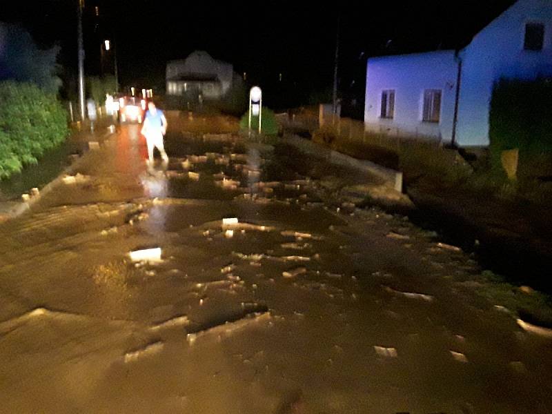 Bouřky a přívalové deště v Olomouckém kraji - Břevenec 7. 6. 2020