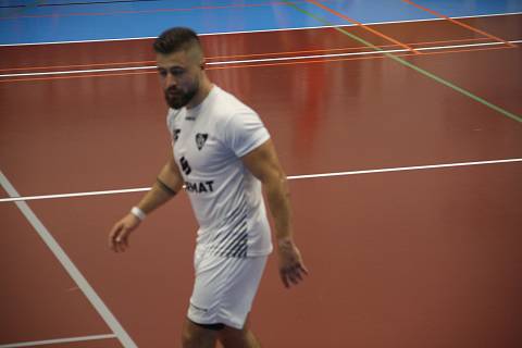 Jan Šipka při zápase s Libercem