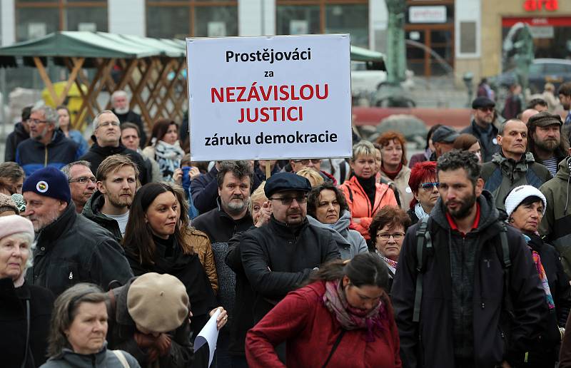 Pochod a demonstrace v Olomouci.