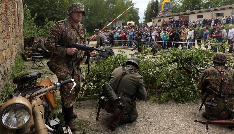 Ukázka osvobozovacích bojů z konce II. světové války na fortu v Radíkově