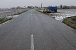 Havárie na kluzké silnici mezi Drahanovicemi a Loučany
