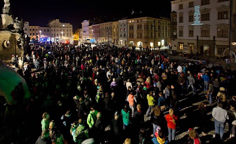 Festival VZÁŘÍ. Videomapping  na Dolním náměstí v Olomouci