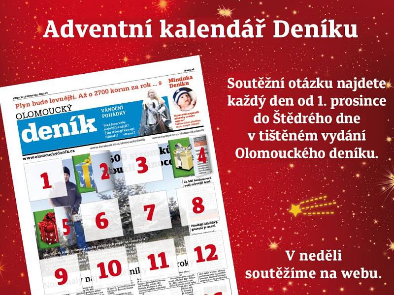 Adventní kalendář Olomouckého deníku