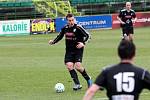 Fotbalisté 1. HFK Olomouc (v černém) prohráli doma s Ústí nad Labem 1:3.