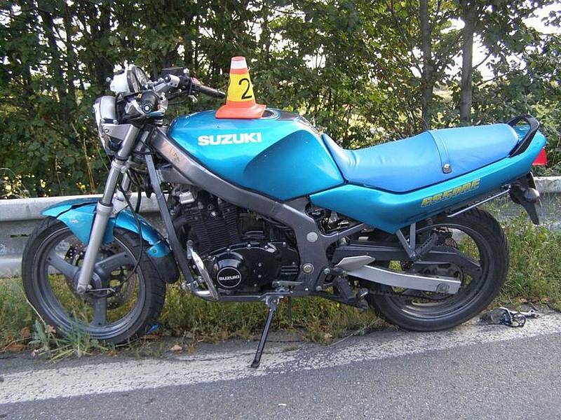 Suzuki po havárii.