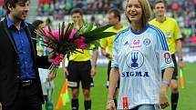 Sigma proti Bohemians - na fotbal zavítala i Česká Miss 2014 Gabriela Franková