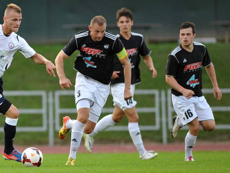 Fotbalisté HFK Olomouc (v tmavém). Ilustrační foto