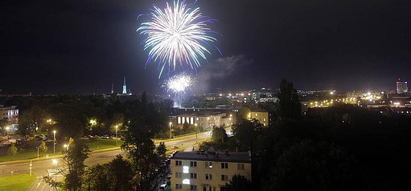 Ohňostrojná přehlídka O meč svatého Václava: Klásek Trading Ostrava