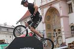 Biketrial na Horním náměstí v Olomouci