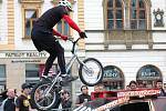 Biketrial na Horním náměstí v Olomouci