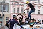 Biketrial na Horním náměstí v Olomouci