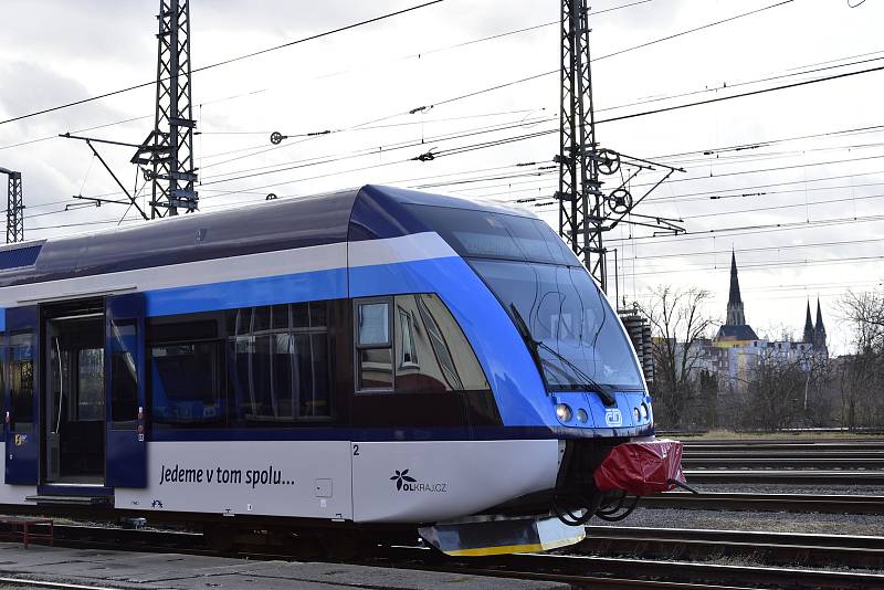 Představení jednotky řady 646 výrobce Stadler Pankow v olomouckém depu Českých drah, 10. 2. 2020