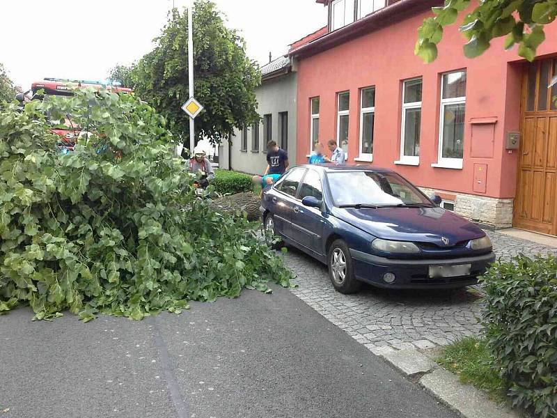 Zásahy hasičů při bouřkách - 4. června 2017